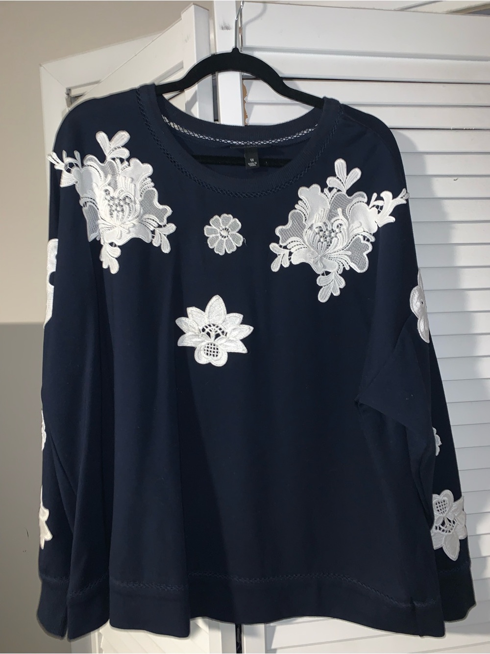 Victoria Beckham x Target Plus Size Women’s Lace Appliqué Sweatshirt